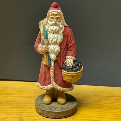 LOT 180B: Christmas in July! Lenox Christmas Plate, Couple of Stockings, Santa Figures and More!