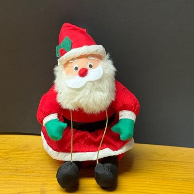 LOT 180B: Christmas in July! Lenox Christmas Plate, Couple of Stockings, Santa Figures and More!