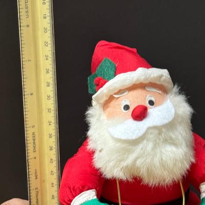LOT 180B: Christmas in July! Lenox Christmas Plate, Couple of Stockings, Santa Figures and More!