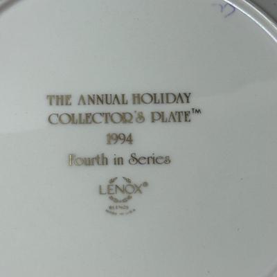 LOT 180B: Christmas in July! Lenox Christmas Plate, Couple of Stockings, Santa Figures and More!
