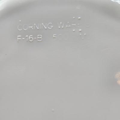 LOT 197L: CorningWare French White 20 oz. Meal Mugs with Vented Lids, 16 oz. Round Ramekins with Vented Lids, and Cornflower Blue Pattern...