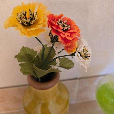 Eclectic Decor Lot – Ceramic Vase, LED Candle, Sand Timer & More