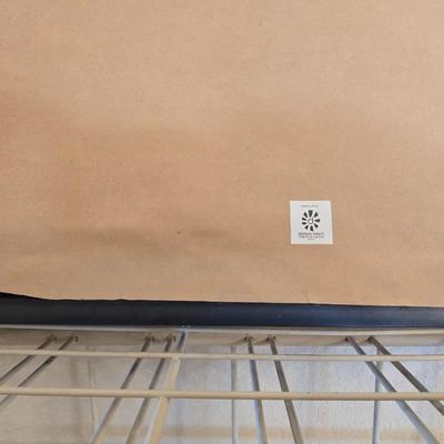 Framed Poppy Wall Art Print with Glass Vase & Faux Flower Accent