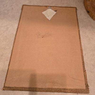 Safari-Themed Decor Set – Woven Vase, Carved Giraffe & Framed Wall Art