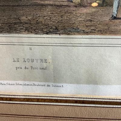 Paris print of Le Louvre