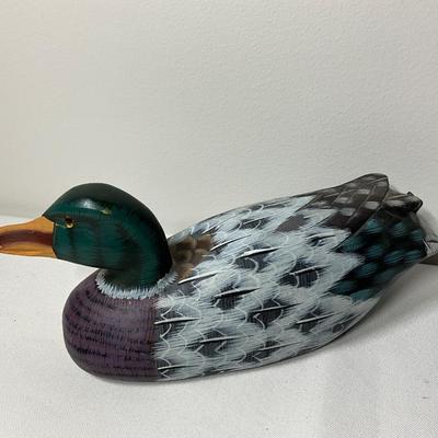 Painted Wooden Duck decoy