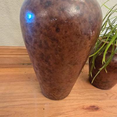 Matching Decorative Vase Set with Natural Fill