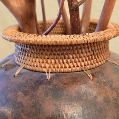 Matching Decorative Vase Set with Natural Fill