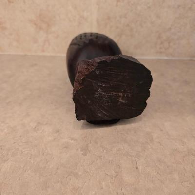 Southwest & Wildlife Decor Set – Black Etched Pottery, wooden Carved Eagle & Framed Print