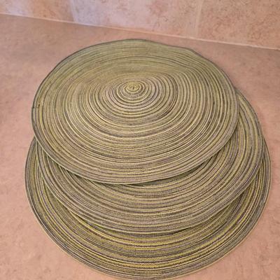 Decorative Pottery Set with Tray and Candle Holders