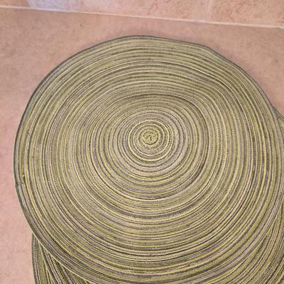 Decorative Pottery Set with Tray and Candle Holders