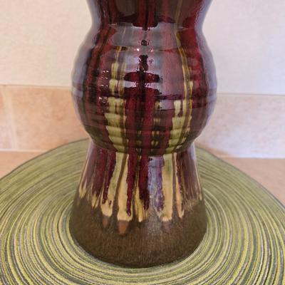 Decorative Pottery Set with Tray and Candle Holders