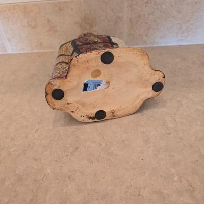 Abstract Patchwork-Style Bust Ceramic Vase - pottery piece