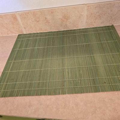 Tall pottery vase with Faux flowers