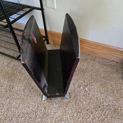 Small Entry Rack & Rolling Magazine Holder