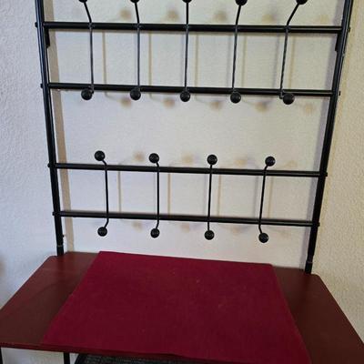Small Entry Rack & Rolling Magazine Holder