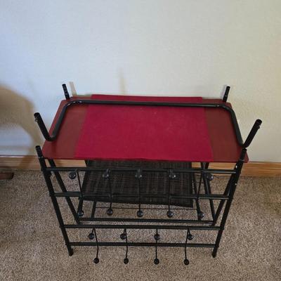 Small Entry Rack & Rolling Magazine Holder