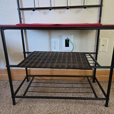 Small Entry Rack & Rolling Magazine Holder
