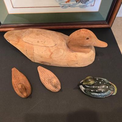 Duck Décor Collection – Framed Needlepoint & Carvings