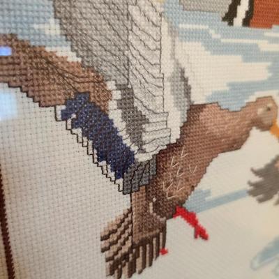 Duck Décor Collection – Framed Needlepoint & Carvings