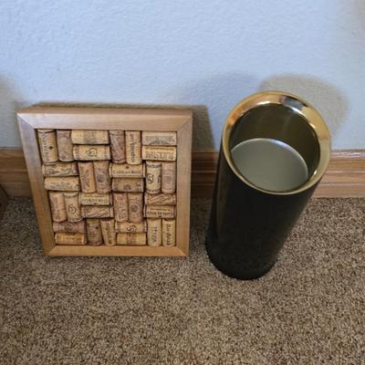 Meridian Vineyards Art Print & Wine Cork Trivet Pair