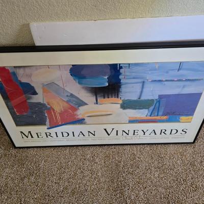 Meridian Vineyards Art Print & Wine Cork Trivet Pair