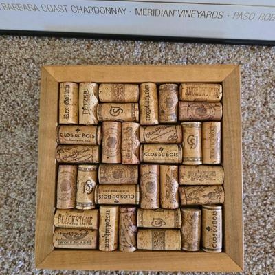 Meridian Vineyards Art Print & Wine Cork Trivet Pair