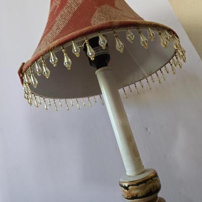 Vintage flat backed entryway Cabinet, Lamp & Accent Rug Set