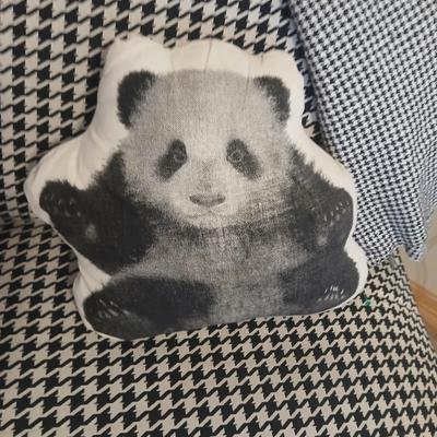 Dimensions Furniture Chair and Crate & Barrel Ottoman Set with Extra Fabric that matches the chair and a 100% organic cotton Panda...