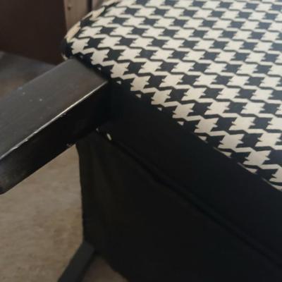 Dimensions Furniture Chair and Crate & Barrel Ottoman Set with Extra Fabric that matches the chair and a 100% organic cotton Panda...