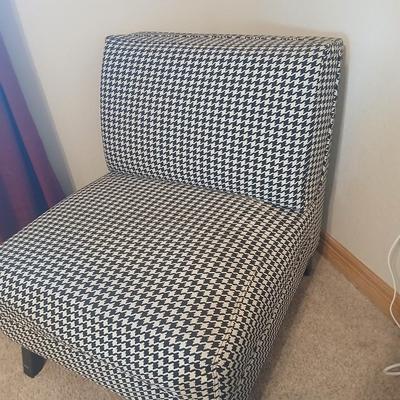 Dimensions Furniture Chair and Crate & Barrel Ottoman Set with Extra Fabric that matches the chair and a 100% organic cotton Panda...