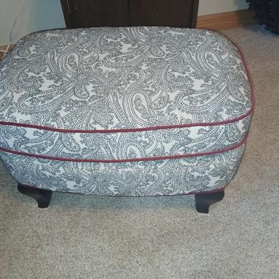 Dimensions Furniture Chair and Crate & Barrel Ottoman Set with Extra Fabric that matches the chair and a 100% organic cotton Panda...