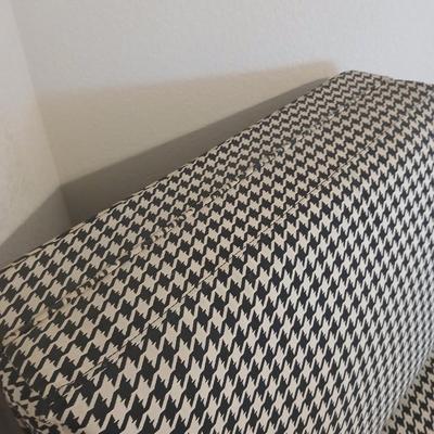 Dimensions Furniture Chair and Crate & Barrel Ottoman Set with Extra Fabric that matches the chair and a 100% organic cotton Panda...