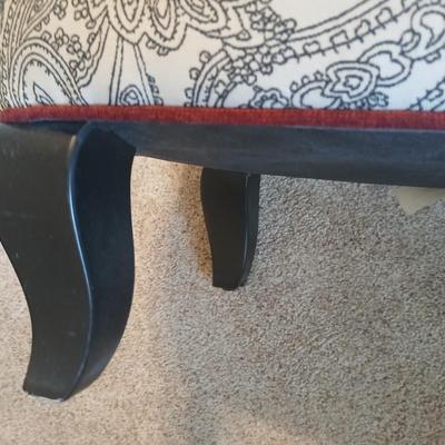 Dimensions Furniture Chair and Crate & Barrel Ottoman Set with Extra Fabric that matches the chair and a 100% organic cotton Panda...