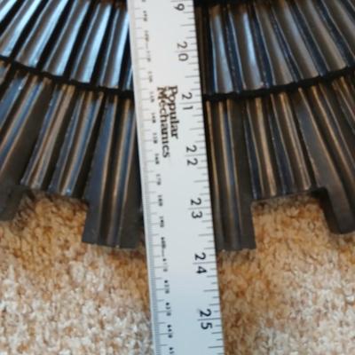 Set of 3 Black Sunburst Wall Mirrors