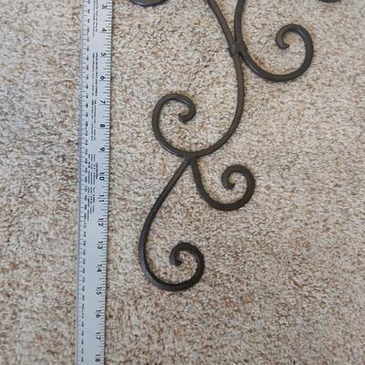 Wrought Iron Wall Decor & Plant Stand