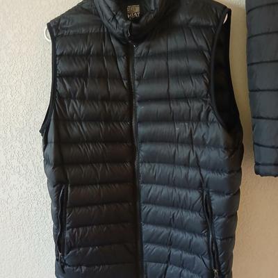 Pair of Men's Quilted Vests – Medium