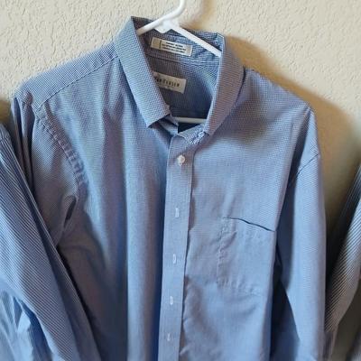 6 Men’s Dress Shirts – Stafford, Van Heusen, Tasso Elba & More