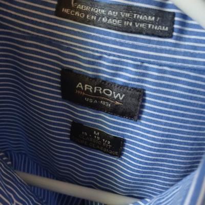6 Men’s Dress Shirts – Stafford, Van Heusen, Tasso Elba & More