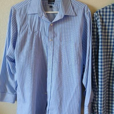 6 Men’s Dress Shirts – Stafford, Van Heusen, Tasso Elba & More