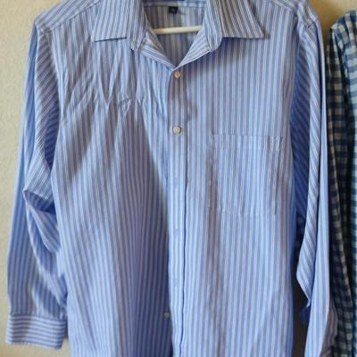 6 Men’s Dress Shirts – Stafford, Van Heusen, Tasso Elba & More