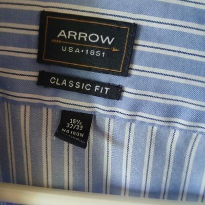 6 Men’s Dress Shirts – Stafford, Van Heusen, Tasso Elba & More