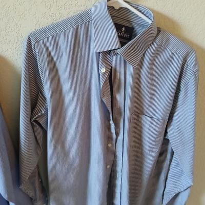 6 Men’s Dress Shirts – Stafford, Van Heusen, Tasso Elba & More