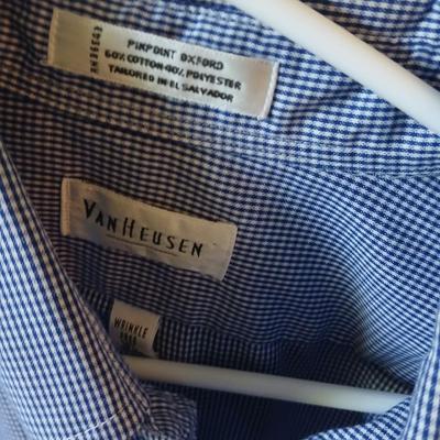 6 Men’s Dress Shirts – Stafford, Van Heusen, Tasso Elba & More