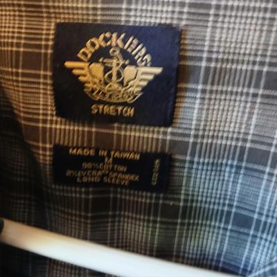 Lot of 6 Men’s Long Sleeve Plaid Shirts – Size M