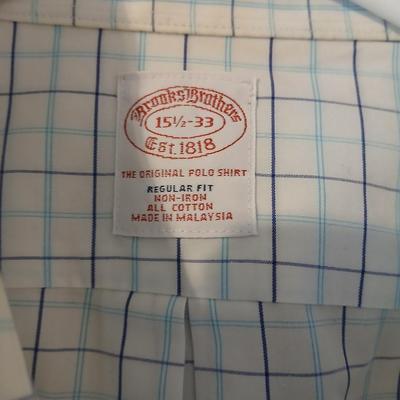 Lot of 6 Men’s Long Sleeve Plaid Shirts – Size M