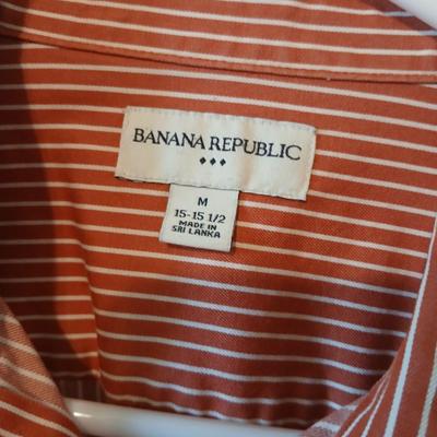 Lot of 6 Men's Long Sleeve Button-Down Shirts – Size M (15.5, 32/33)