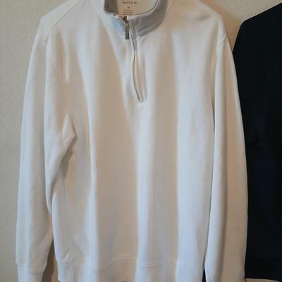 6 Men's 1/4-Zip Pullover Shirts – Size M