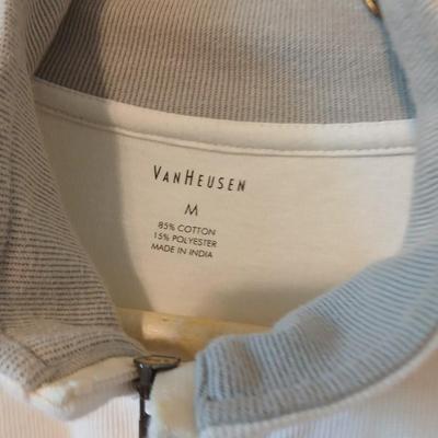 6 Men's 1/4-Zip Pullover Shirts – Size M