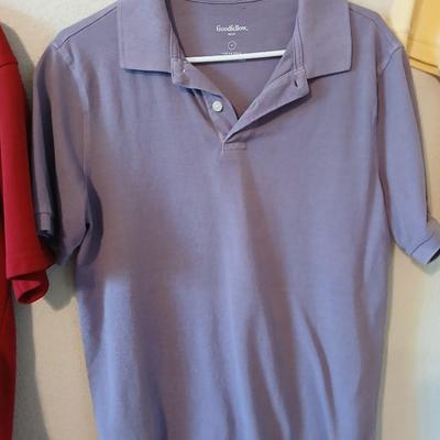 6 Men's Polo Shirts – Size Medium